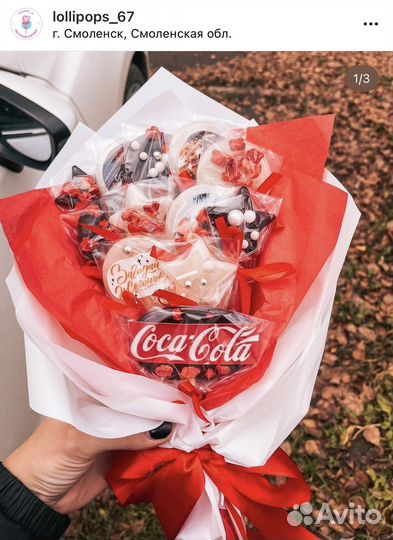 Букеты из леденцов ручной работы