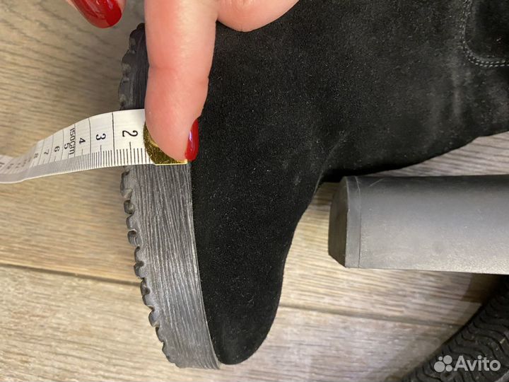 Сапоги замшевые 37.5 размер Hogan