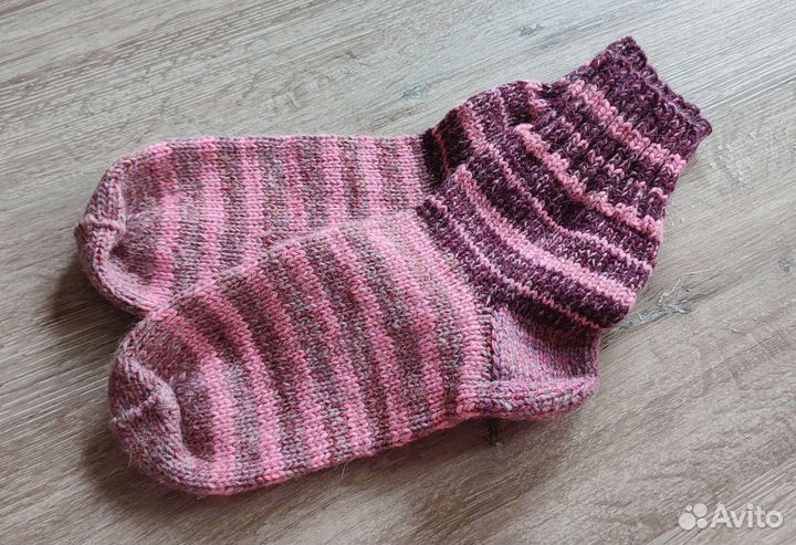 Тёплые вязаные носки