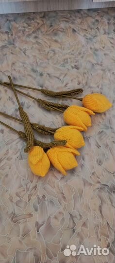 Вязаные цветы