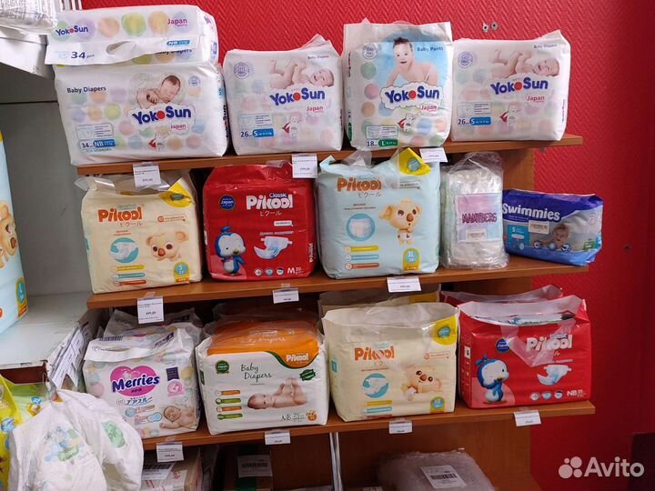 Подгузники и трусики разные фирмы
