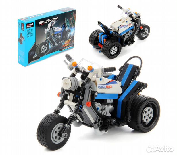 Конструктор-мотоцикл Полиция 282 дет. 115639