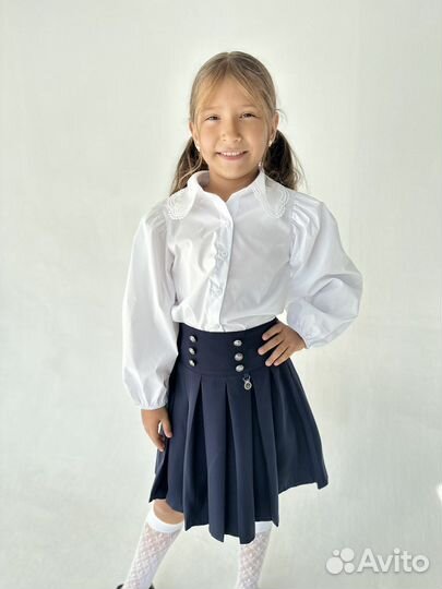 Новая блузка в школу размеры 128-146