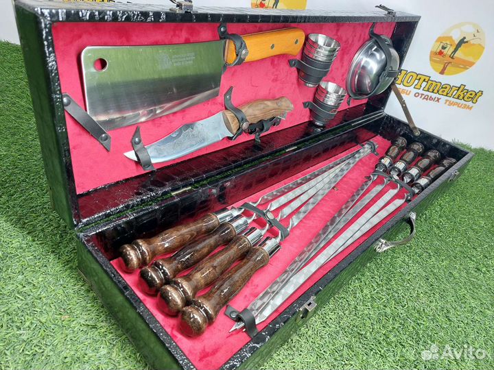 Набор шампуров подарочный