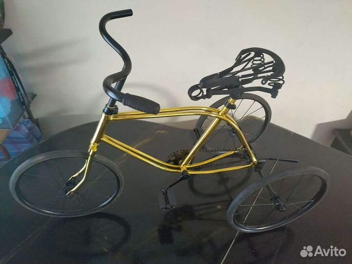 Детский Велосипед Золотой Хром