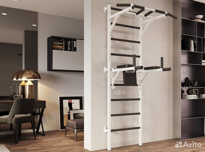 Шведская стенка Рекорд Монолит №2 - турник фиксиро