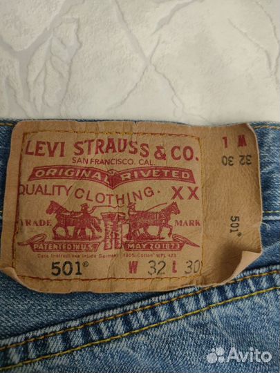 Джинсы/Фирменные/Levi's 501/W32/L30