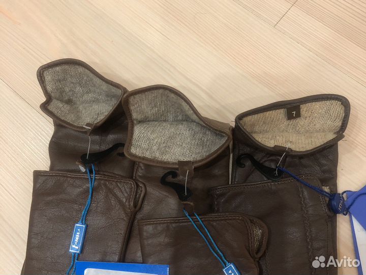 Перчатки женские кожаные новые