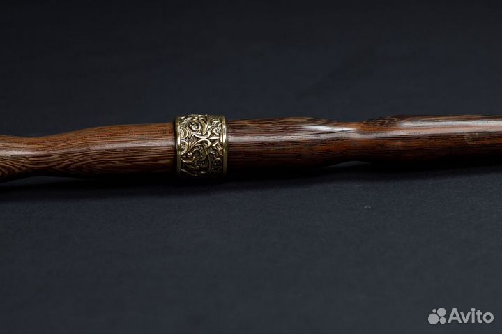 Ложка для обуви длинная латунная, новая