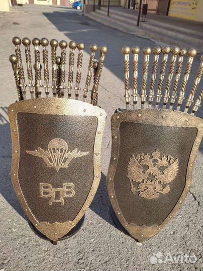 Вдв подставка для шампуров Герб России