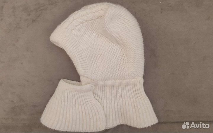 Шапка шлем журавлик, капор с утеплителем