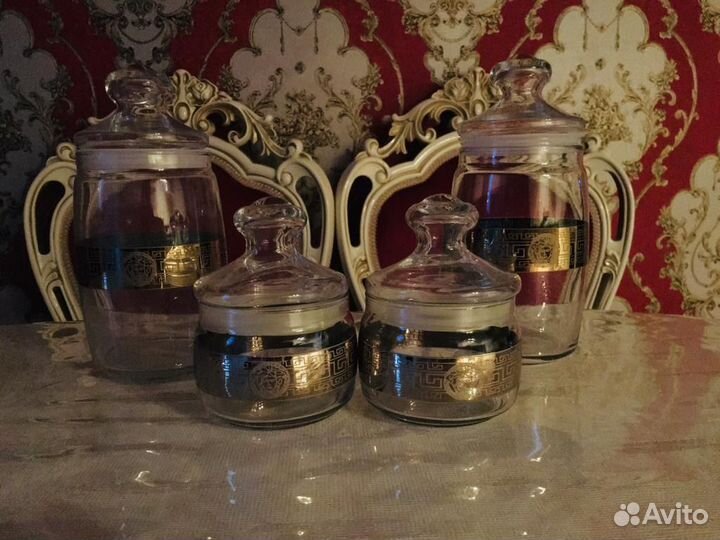 Versace банки для сыпучих продуктов и жидкостей