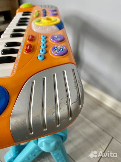 Пианино детское с микрофоном и стульчиком