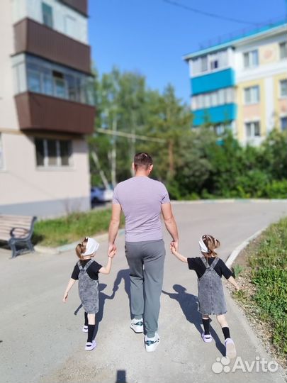 Джинсовый сарафан для девочки