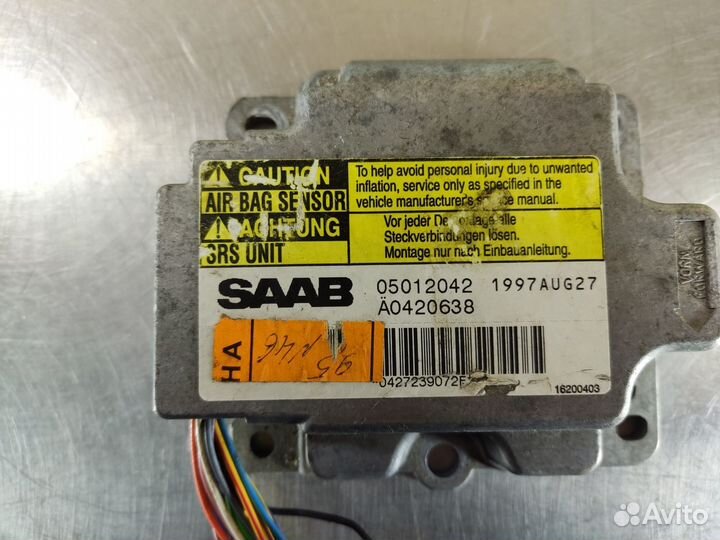 Блок управления Air Bag Saab Saab 9-5 1998-2002