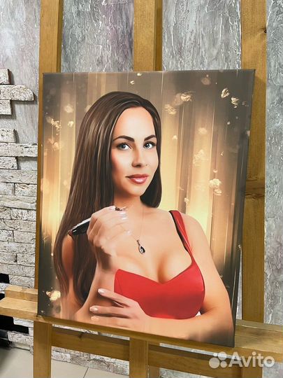 Портрет по фото в подарок в Москве