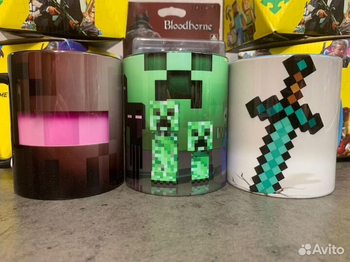 Кружки Minecraft (майнкрафт) в ассортименте