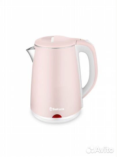 Чайник электр SA-2150WP (2.2) роз+молочн д