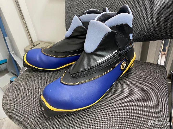 Лыжи беговые Fischer LS combi + Salomon SNS