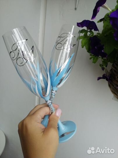 Свадебные бокалы, свадебные наборы