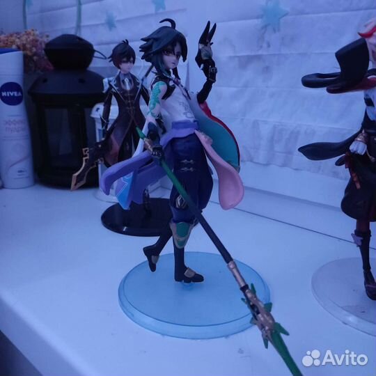 Аниме фигурки геншин импакт. Чжун Ли, Сяо, Кадзуха