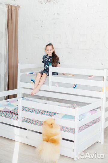Детская двухъярусная кровать