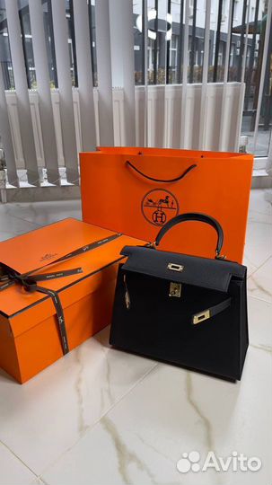 Сумка Hermes Kelly 25см Epsom gold