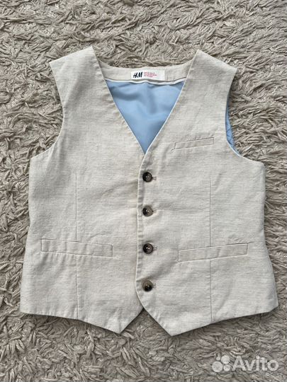 Стильная льняная жилетка на мальчика H&M