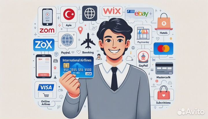 Оплата иностранной картой PayPal Visa MasterCard