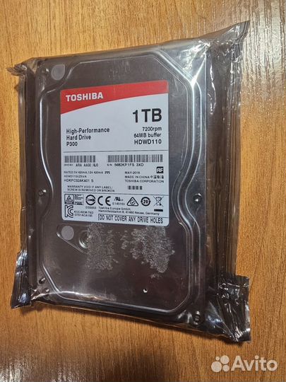 Жесткий диск 1TB toshiba