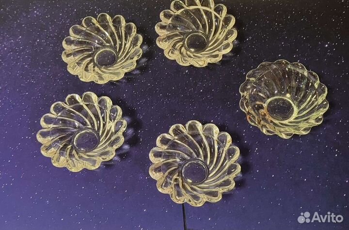 Хрусталь розетки 7 см диаметр, цена за 5 штук