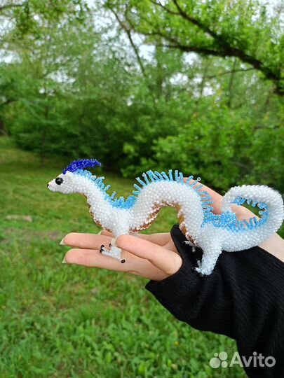 Китайский дракон из бисера