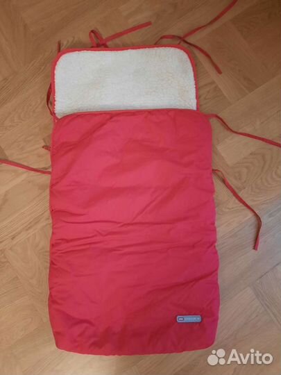 Конверт зимний на овчине, в коляску санки