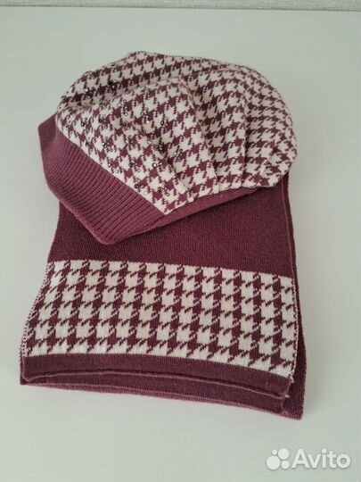 Комплект шапка и шарф, детские шарфы,шапки лотом