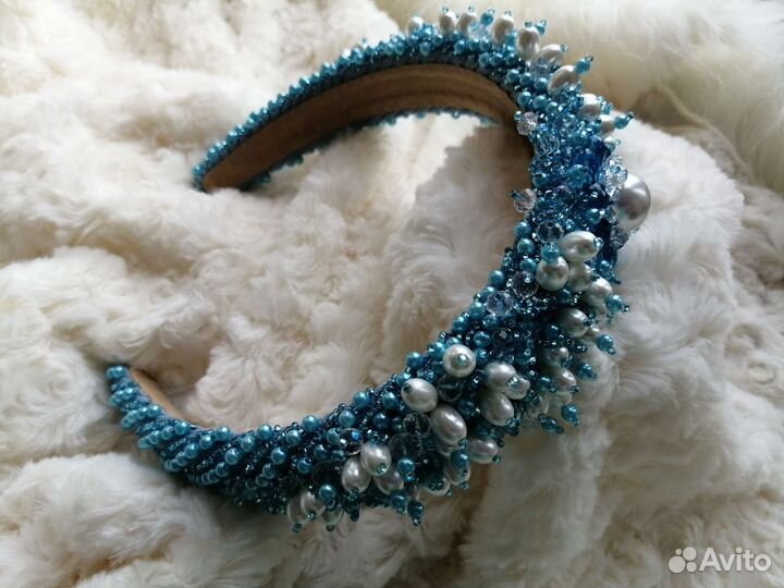 Ободок для волос ручной работы
