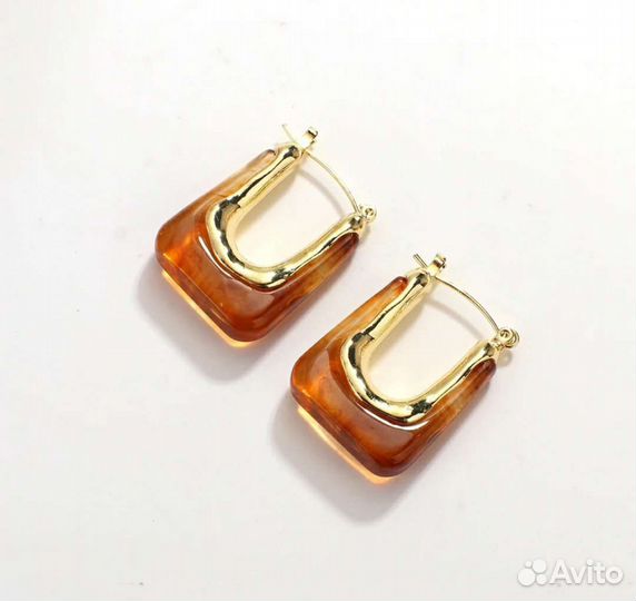 Серьги стиль Celine Стильные