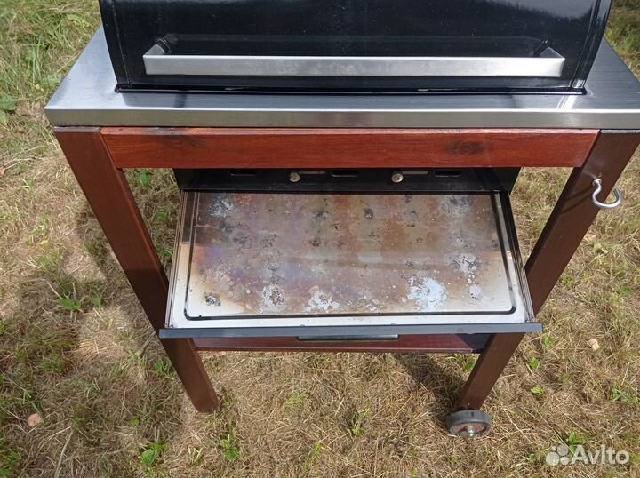 Угольный гриль икеа класен эпларо + чехол +приборы