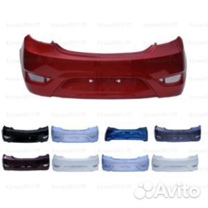 Бампер задний для Hyundai Солярис 2010-2015