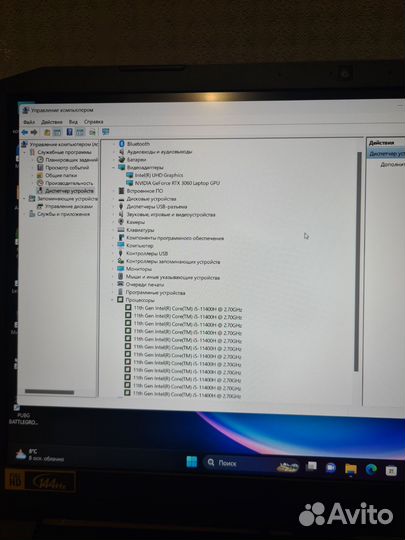 Игровой ноутбук Acer nitro Intel i5/RTX 3060/16gb