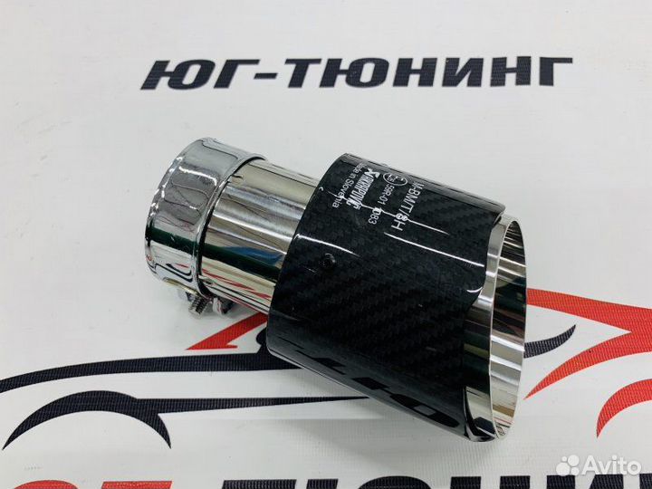 Насадка Akrapovic 89 mm одинарная new