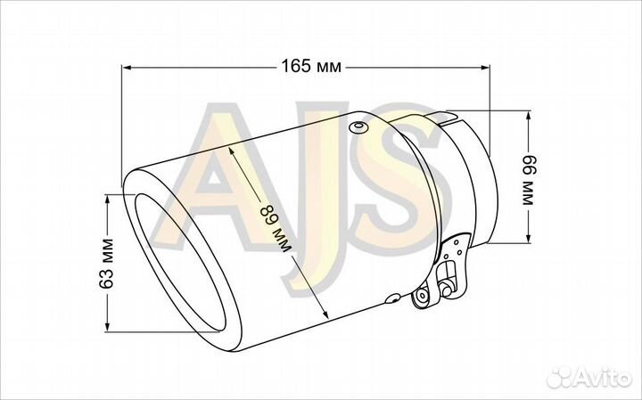 Насадка на глушитель Akrapovic style карбон 63/89 матовый