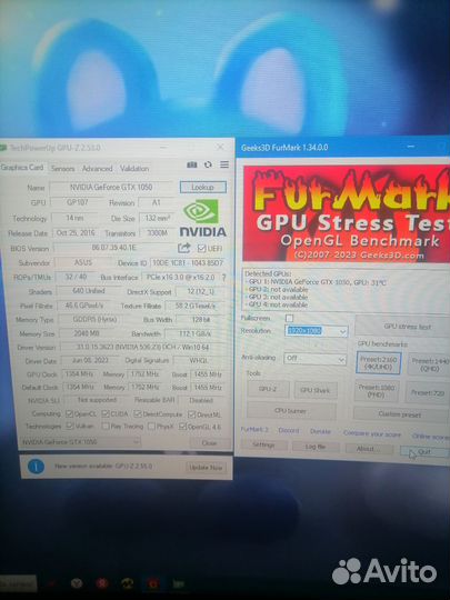 Видеокарта GTX 1050 2gb