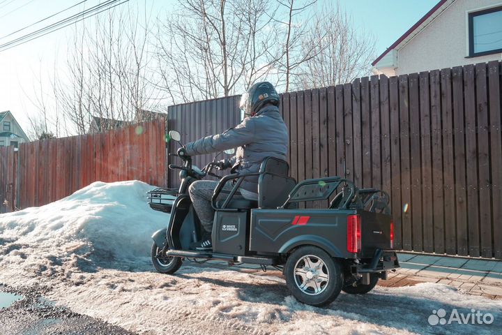 Электротрицикл white siberia sibtrike MAX 2000W