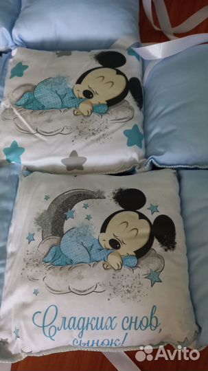 Бортики-подушечки на кроватку