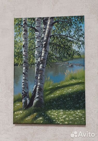 Картина маслом на холсте пейзаж