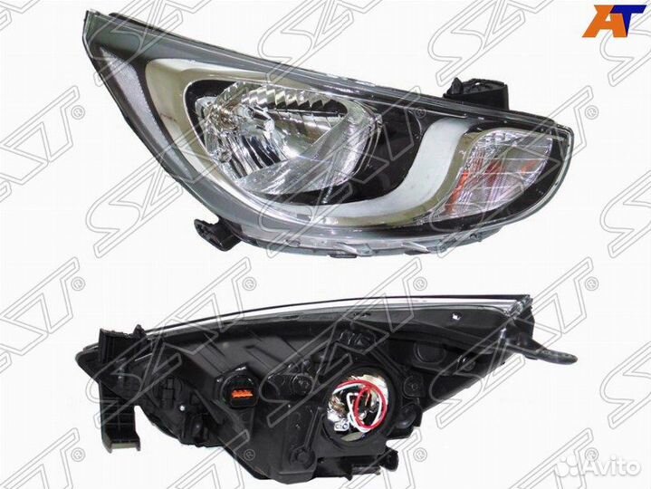 Фара правая Hyundai solaris 10-14 линзованная нов