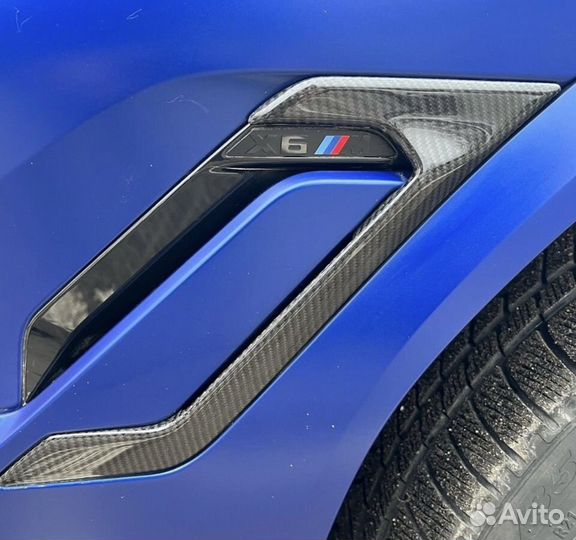 Карбоновые вставки в жабры BMW X6 F96