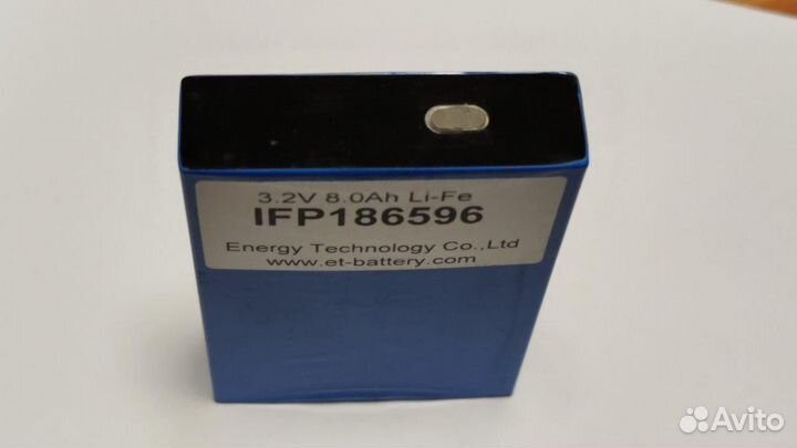 Аккумулятор ET IFP186596 (3.2В, 8000мАч)