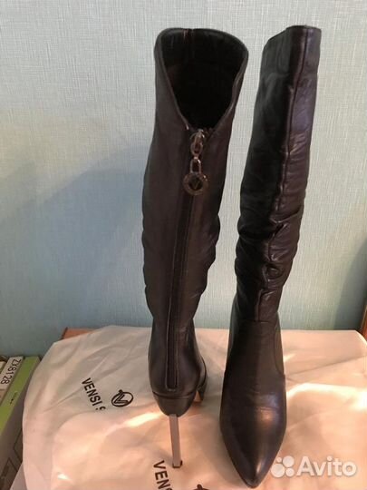 Сапоги из натуральной кожи, одевались пару раз, 36
