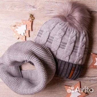 Коиплект зимний шапка и шарф